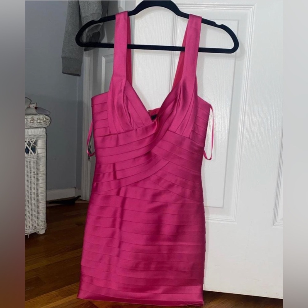 Pink bandage dress size 8